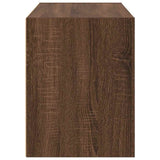 Kast met 2 lades 60x31x40 cm bewerkt hout bruin eikenkleurig - AllerleiShop