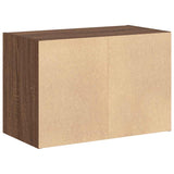 Kast met 2 lades 60x31x40 cm bewerkt hout bruin eikenkleurig - AllerleiShop