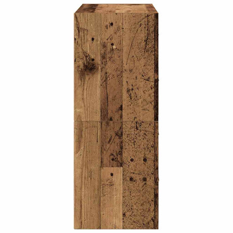 Kasten met 2 lades 2 st 60x31x40cm bewerkt hout oud houtkleurig - AllerleiShop