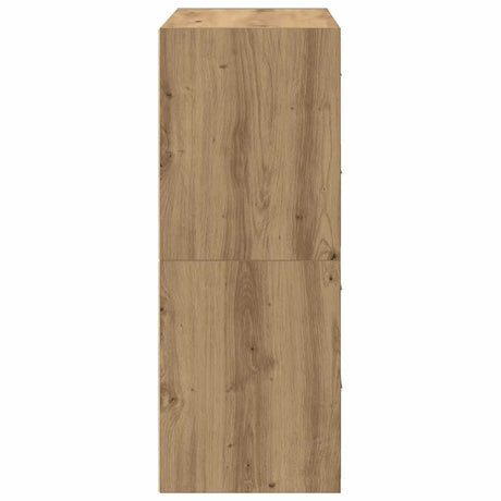 Kasten met 2 lades 2st 60x31x40cm bewerkt hout artisanaal eiken - AllerleiShop