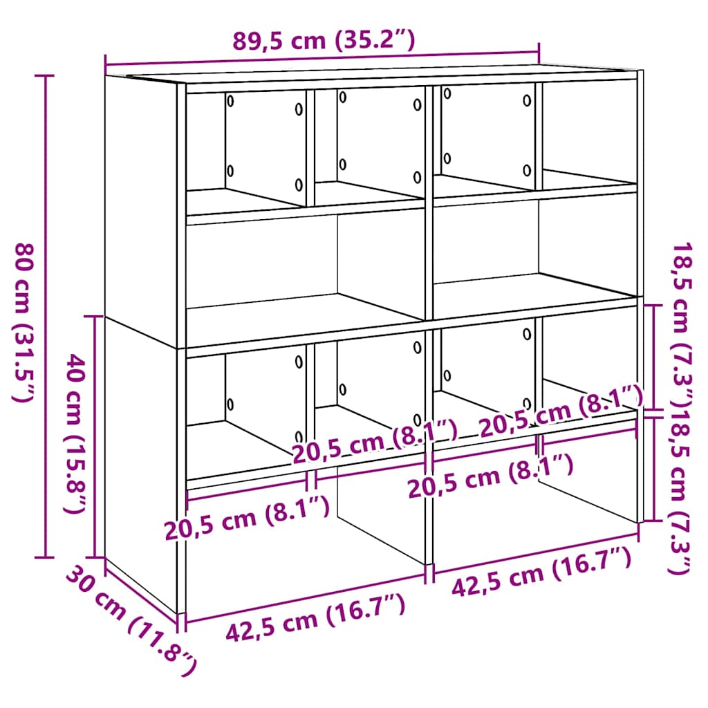 Schoenenrekken 2 st stapelbaar 89,5x30x40 cm wit - AllerleiShop