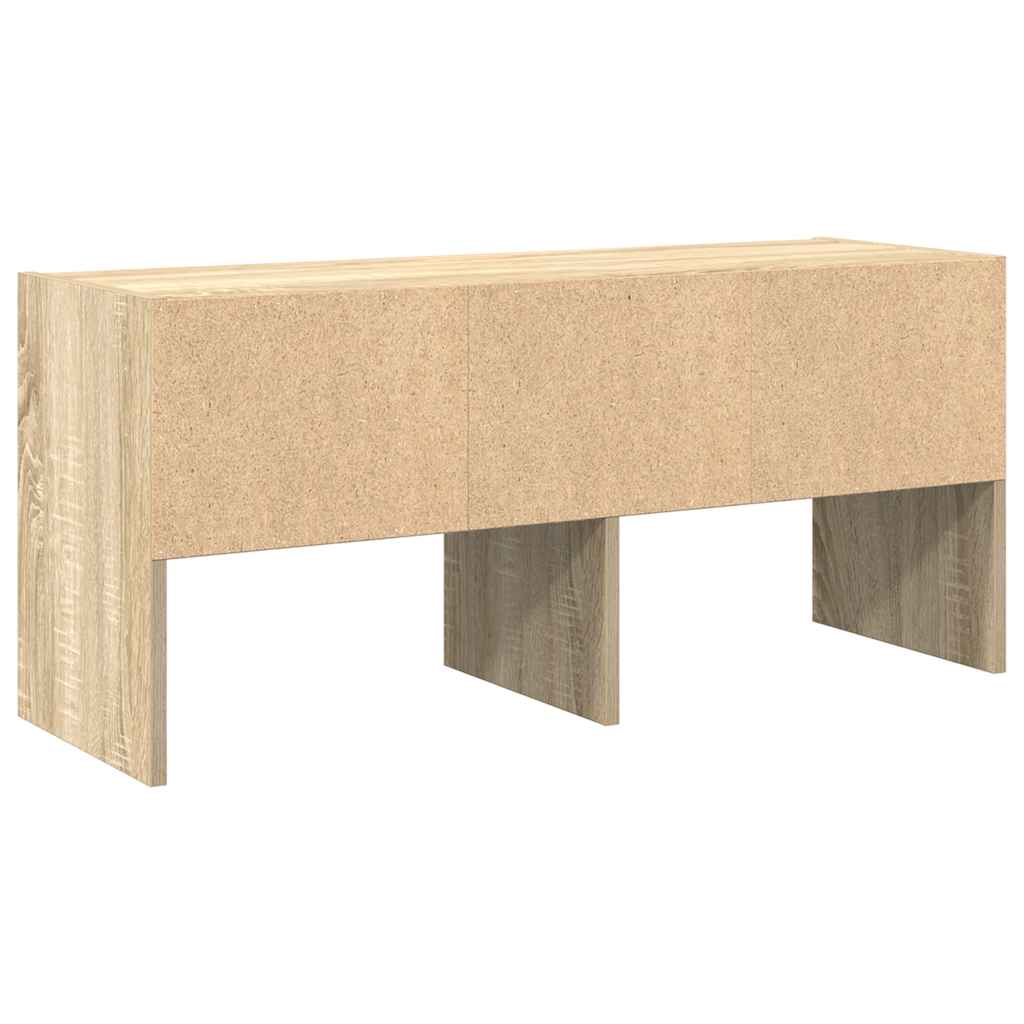 Schoenenrek stapelbaar 89,5x30x40 cm sonoma eikenkleurig - AllerleiShop