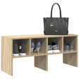 Schoenenrek stapelbaar 89,5x30x40 cm sonoma eikenkleurig - AllerleiShop