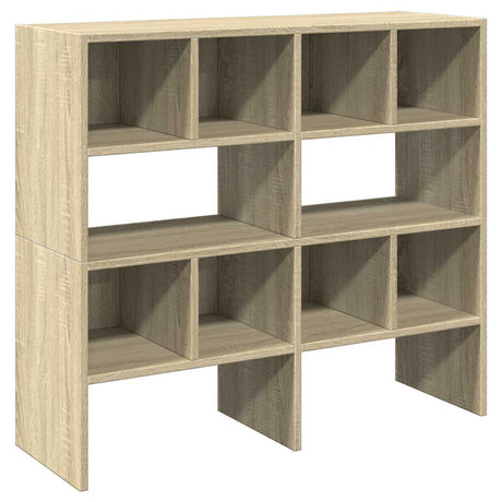 Schoenenrekken 2 st stapelbaar 89,5x30x40 cm sonoma eikenkleur - AllerleiShop