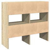 Schoenenrekken 2 st stapelbaar 89,5x30x40 cm sonoma eikenkleur - AllerleiShop