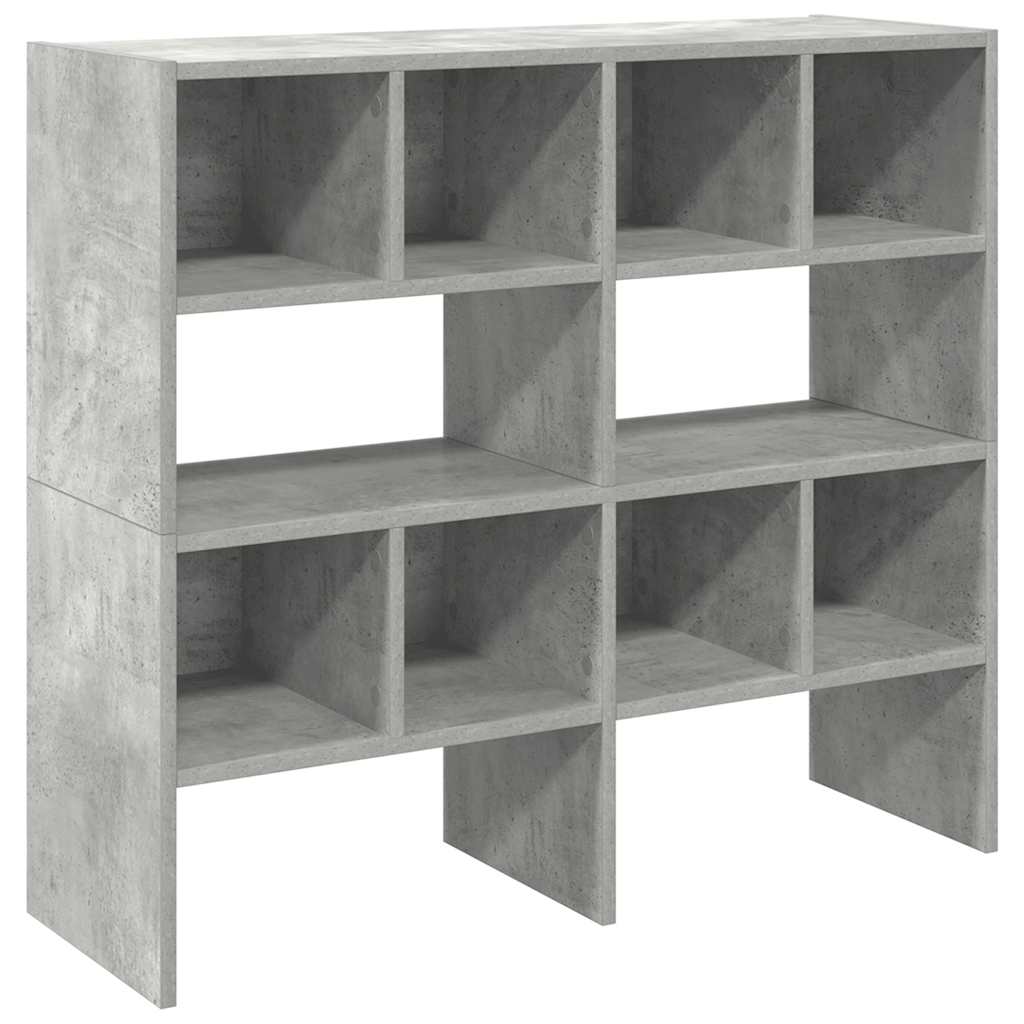 Schoenenrekken 2 st stapelbaar 89,5x30x40 cm betongrijs - AllerleiShop