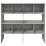 Schoenenrekken 2 st stapelbaar 89,5x30x40 cm betongrijs - AllerleiShop