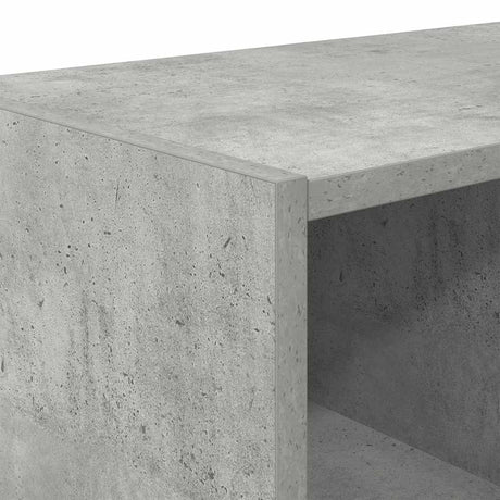 Schoenenrekken 2 st stapelbaar 89,5x30x40 cm betongrijs - AllerleiShop