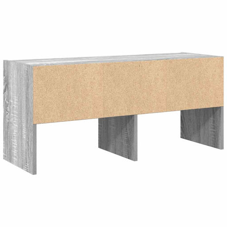 Schoenenrek stapelbaar 89,5x30x40 cm grijs sonoma eikenkleurig - AllerleiShop