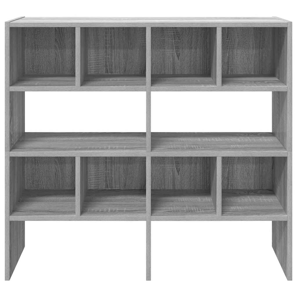 Schoenenrekken 2 st stapelbaar 89,5x30x40 cm grijs sonoma eiken - AllerleiShop