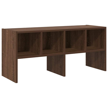 Schoenenrek stapelbaar 89,5x30x40 cm bruin eikenkleur - AllerleiShop