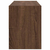 Schoenenrek stapelbaar 89,5x30x40 cm bruin eikenkleur - AllerleiShop