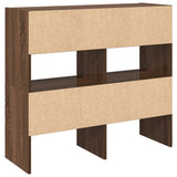 Schoenenrekken 2 st stapelbaar 89,5x30x40 cm bruin eikenkleur - AllerleiShop