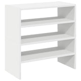 Schoenenrekken 2 st stapelbaar 60x30x30,5 cm wit - AllerleiShop