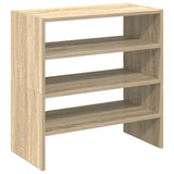 Schoenenrekken 2 st stapelbaar 60x30x30,5 cm sonoma eikenkleur - AllerleiShop