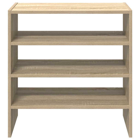 Schoenenrekken 2 st stapelbaar 60x30x30,5 cm sonoma eikenkleur - AllerleiShop