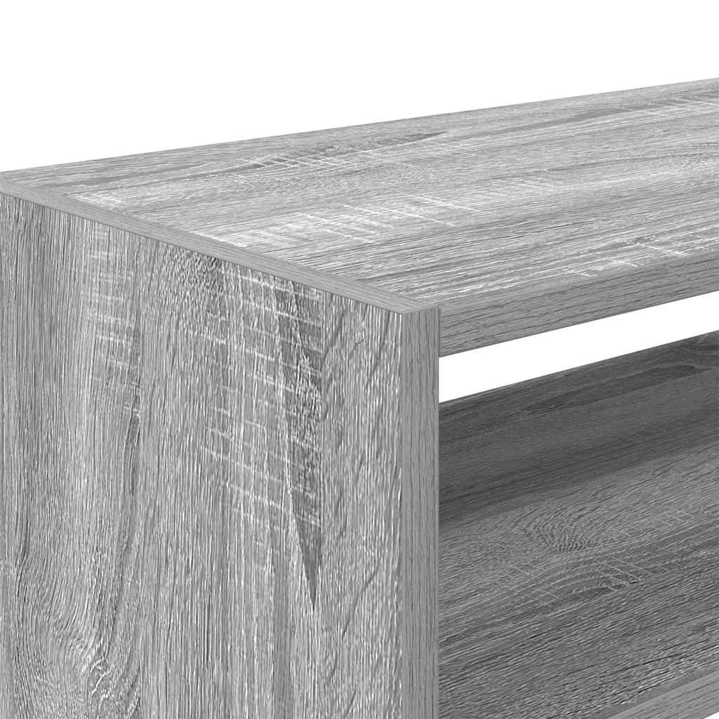 Schoenenrekken 2 st stapelbaar 60x30x30,5 cm grijs sonoma eiken - AllerleiShop