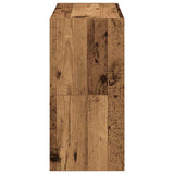 Schoenenrekken 2 st stapelbaar 60x30x30,5 cm oud houtkleurig - AllerleiShop