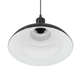 Hanglamp in hoogte verstelbaar E27 Ø31 cm metaal glanzend zwart