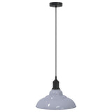 Hanglamp in hoogte verstelbaar E27 Ø31 cm metaal glanzend grijs