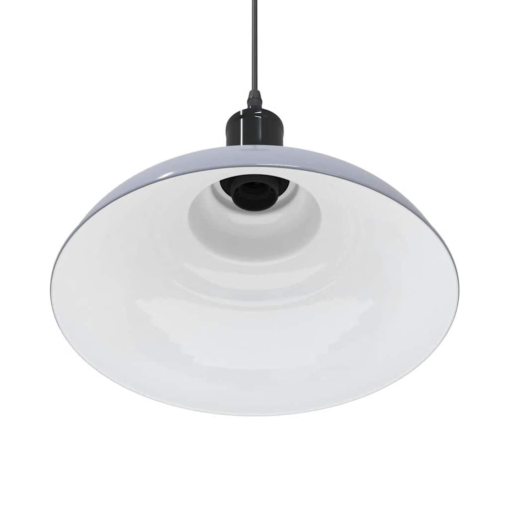 Hanglamp in hoogte verstelbaar E27 Ø31 cm metaal glanzend grijs