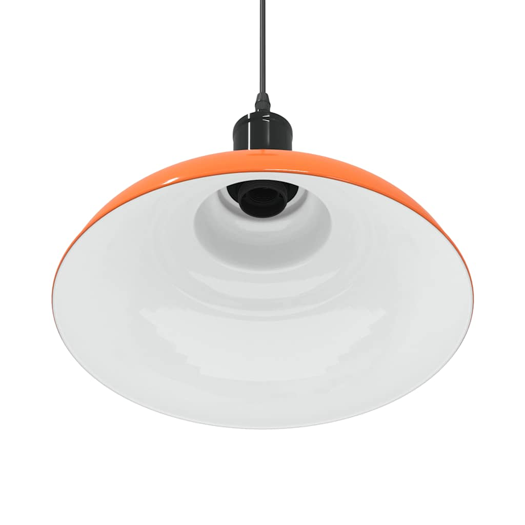 Hanglamp in hoogte verstelbaar E27 Ø31cm metaal glanzend oranje