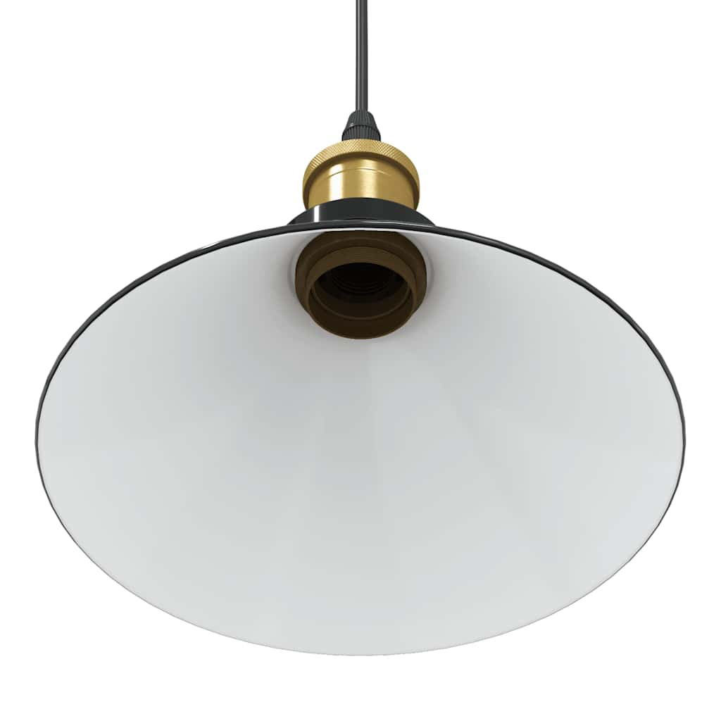 Hanglamp in hoogte verstelbaar E27 Ø22 cm metaal glanzend zwart