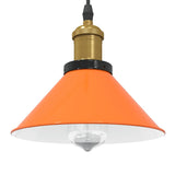 Hanglamp in hoogte verstelbaar E27 Ø22cm metaal glanzend oranje