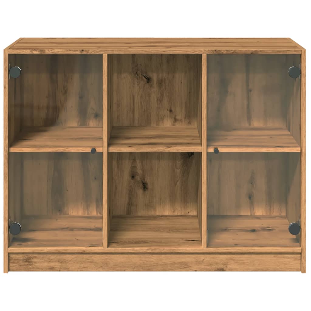 Dressoir 102x37x75,5 cm bewerkt hout artisanaal eikenkleurig - AllerleiShop