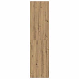 Kledingkast 100x50x200 cm bewerkt hout artisanaal eikenkleurig - AllerleiShop