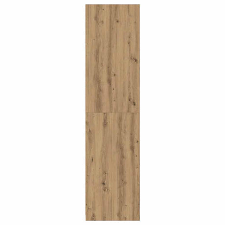 Kledingkast 100x50x200 cm bewerkt hout artisanaal eikenkleurig - AllerleiShop