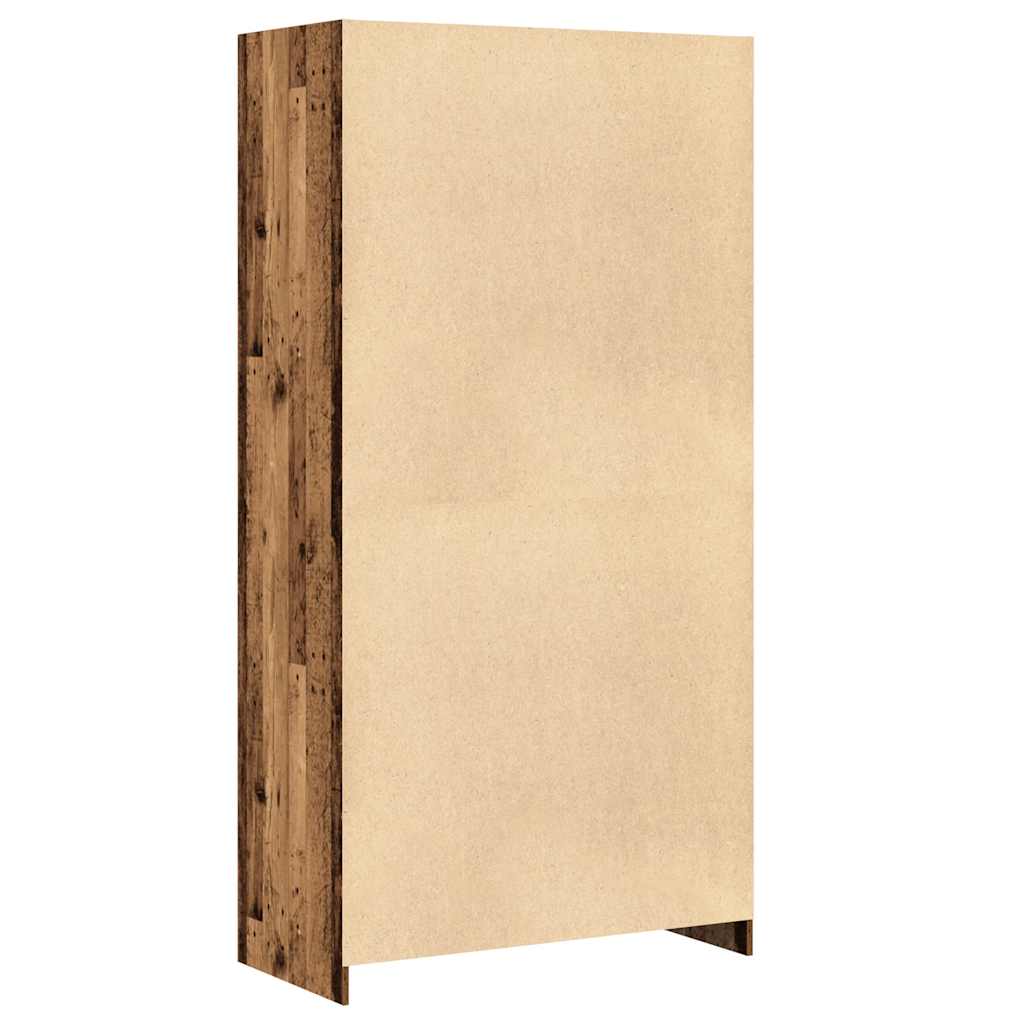 Kledingkast 100x50x200 cm bewerkt hout oud hout - AllerleiShop