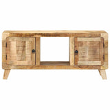 Tv-meubel 105x46x32 cm massief ruw mangohout