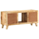 Tv-meubel 105x46x32 cm massief ruw mangohout