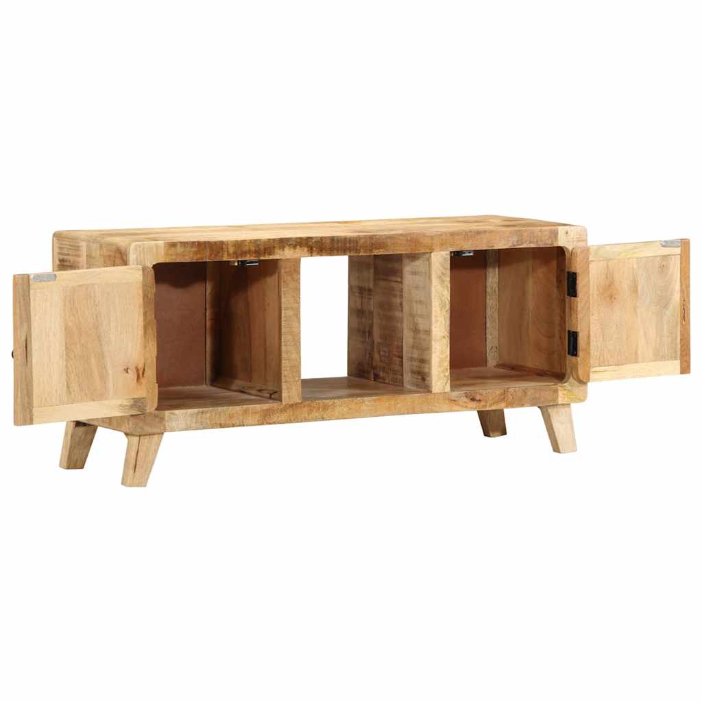 Tv-meubel 105x46x32 cm massief ruw mangohout