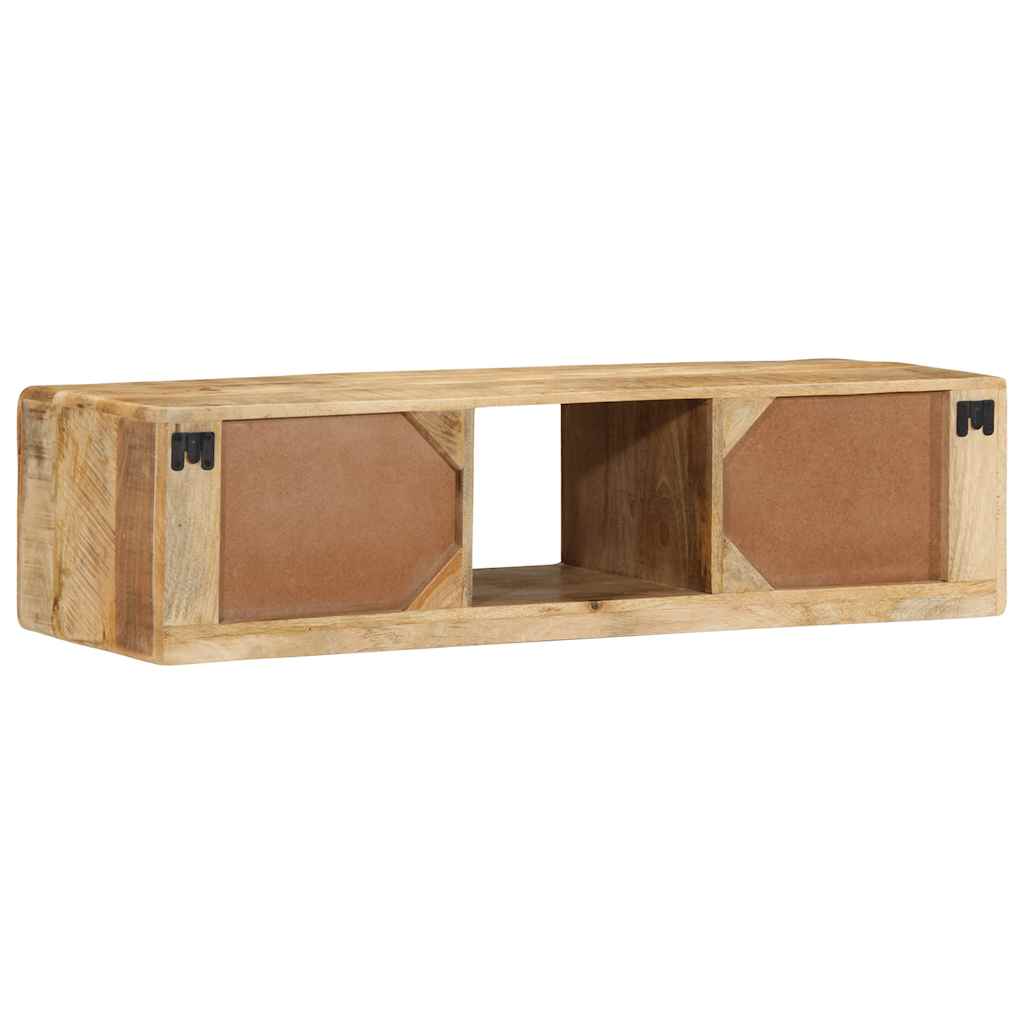 Tv-wandmeubel 100x32x25 cm massief hout ruw mangohout