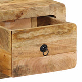 Tv-wandmeubel 100x32x25 cm massief hout ruw mangohout