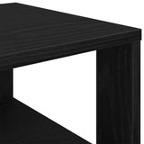 Schoenenrek 61x32x70 cm bewerkt hout zwart - AllerleiShop