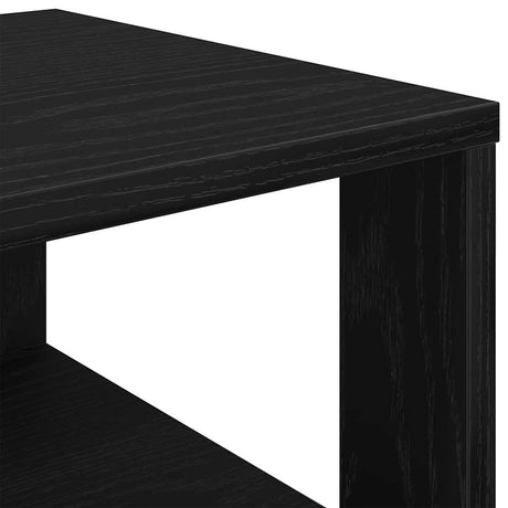 Schoenenrek 61x32x70 cm bewerkt hout zwart - AllerleiShop