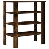 Schoenenrek 61x32x70 cm bewerkt hout gerookt eikenkleurig - AllerleiShop