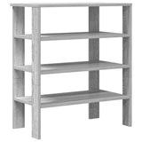 Schoenenrek 61x32x70 cm bewerkt hout grijs sonoma - AllerleiShop