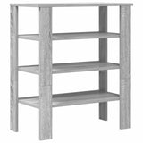 Schoenenrek 61x32x70 cm bewerkt hout grijs sonoma - AllerleiShop