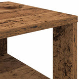 Schoenenrek 61x32x70 cm bewerkt hout oud houtkleurig - AllerleiShop