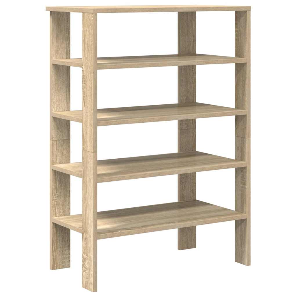 Schoenenrek 61x32x87,5 cm bewerkt hout sonoma eikenkleurig - AllerleiShop