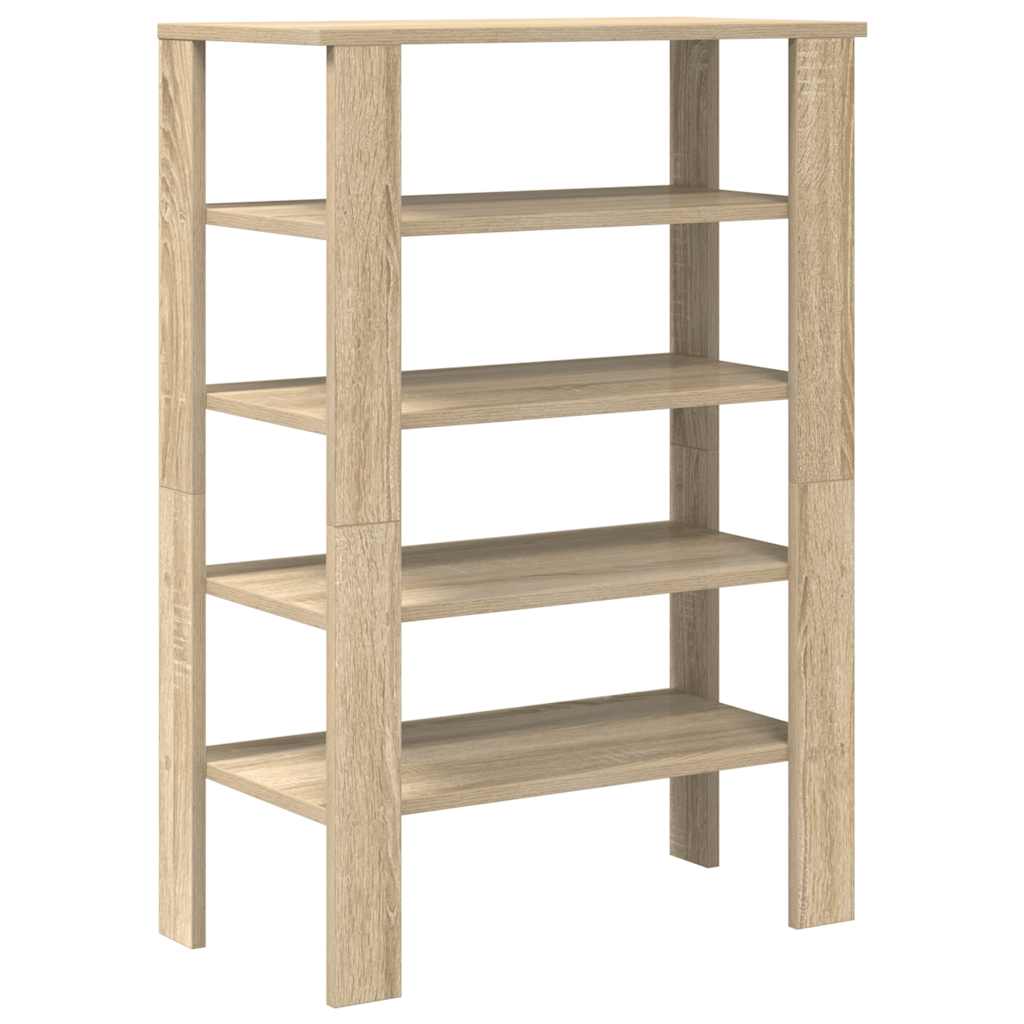 Schoenenrek 61x32x87,5 cm bewerkt hout sonoma eikenkleurig - AllerleiShop