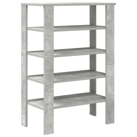 Schoenenrek 61x32x87,5 cm bewerkt hout betongrijs - AllerleiShop