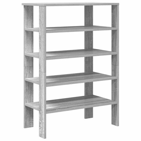 Schoenenrek 61x32x87,5 cm bewerkt hout grijs sonoma eikenkleur - AllerleiShop