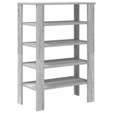 Schoenenrek 61x32x87,5 cm bewerkt hout grijs sonoma eikenkleur - AllerleiShop