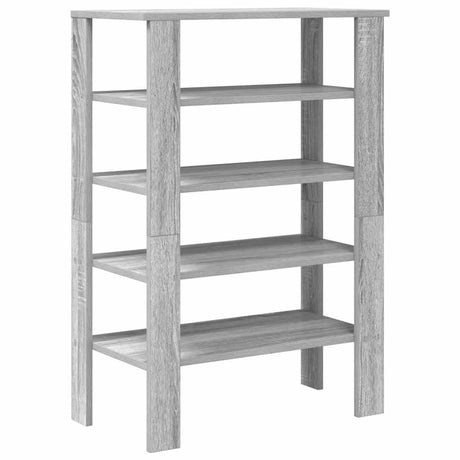 Schoenenrek 61x32x87,5 cm bewerkt hout grijs sonoma eikenkleur - AllerleiShop