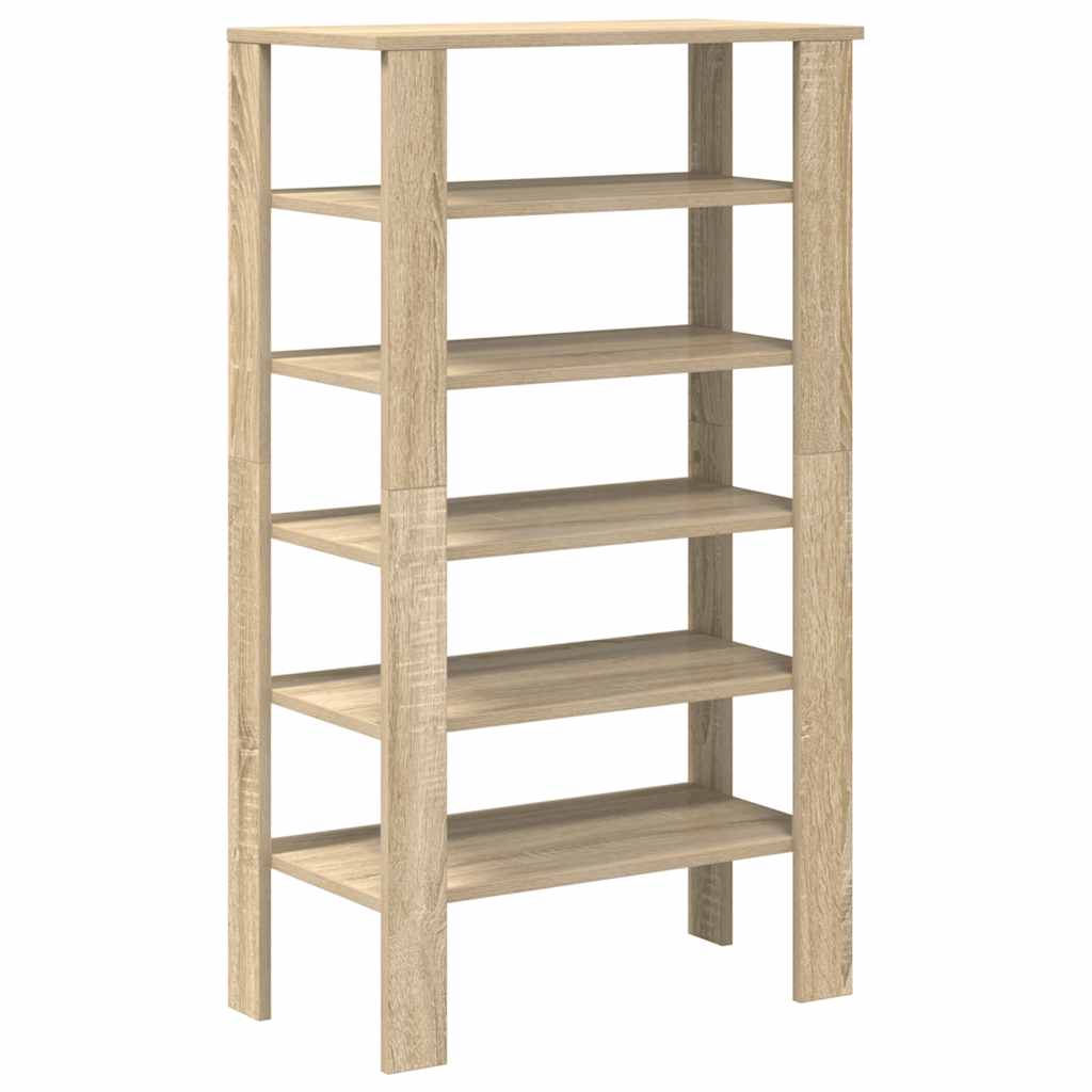 Schoenenrek 61x32x105 cm bewerkt hout sonoma eikenkleurig - AllerleiShop